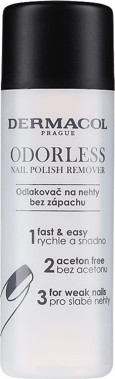 Bezzapachowy zmywacz do paznokci - Dermacol Odorless Nail Polish Remover — Zdjęcie N1