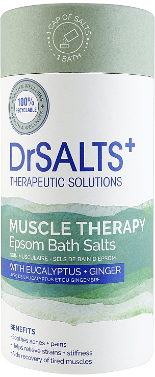 Sól do kąpieli - Dr Salts+ Therapeutic Solutions Muscle Therapy Dead Sea Bath Salts (w tubce) — Zdjęcie N1