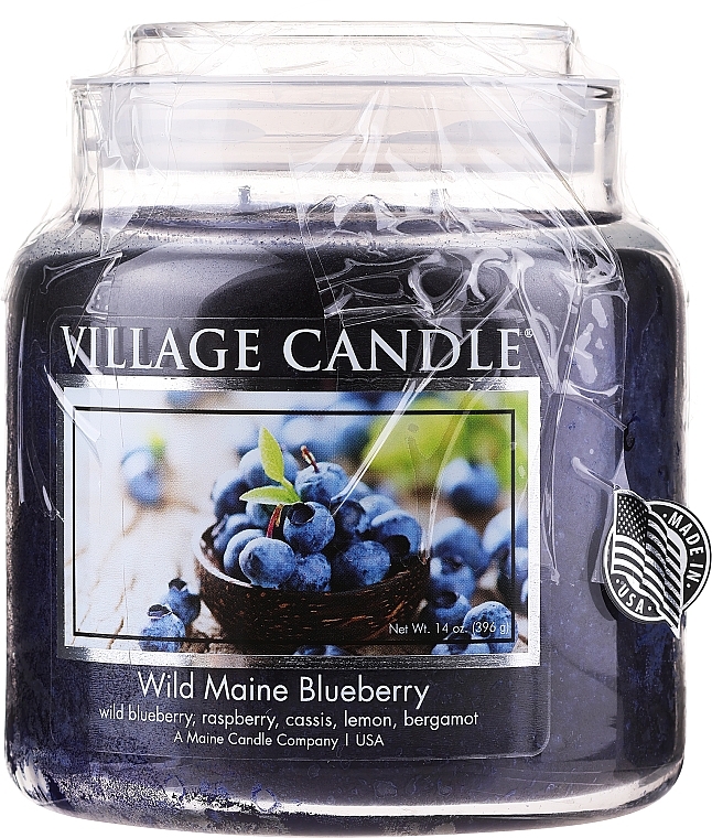 PRZECENA! Świeca zapachowa w słoiku - Village Candle Wild Maine Blueberry * — Zdjęcie N1