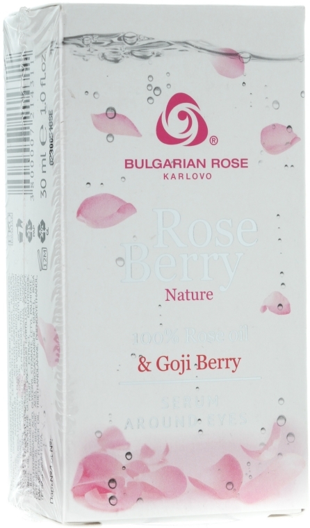 Serum z olejkiem różanym i jagodam goji do skóry wokół oczu - Bulgarian Rose Rose Berry Nature Serum Around Eyes — Zdjęcie N2