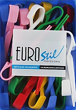 Klipsy plastikowe duże, wielokolorowe, 00066 - Eurostil — Zdjęcie N1