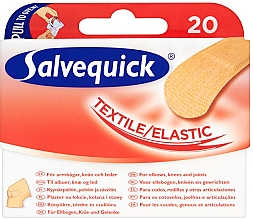 Plaster na łokcie, kolana i stawy - Salvequick Textil Elastic — Zdjęcie N1