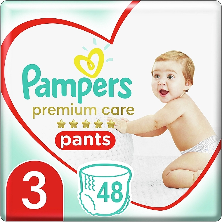 Pieluchomajtki Premium Care Pants Midi 3 (6-11 kg), 48 szt. - Pampers  — Zdjęcie N1