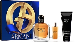 Giorgio Armani Emporio Armani Stronger With You - Zestaw (edt 100 ml + edt 15 ml + sh/gel 75 ml) — Zdjęcie N1