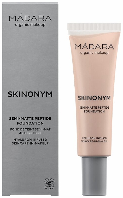 Podkład do twarzy - Madara Cosmetics Skinonym Semi-Matte Peptide Foundation