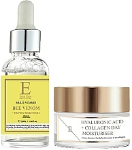 Kup Zestaw - ErthSkin London Hyaluronic acid & Collagen Day Cream + Bee Venom + Manuka Honey Serum Oil (d/cr/50ml + ser/30ml)