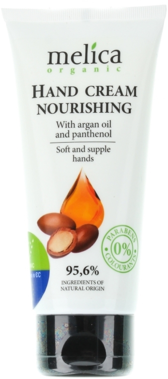 Krem do rąk Olej arganowy i pantenol - Melica Organic With Hand Cream Nourishing — Zdjęcie N1