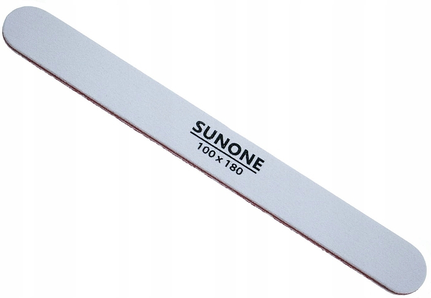 Pilnik 100/180, prosty, biały, 10 sztuk - Sunone Nail File — Zdjęcie N1