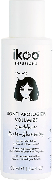 Odżywka zwiększająca objętość włosów - Ikoo Infusions Don’t Apologize, Volumize Conditioner — Zdjęcie N2