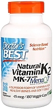 PRZECENA! Naturalna witamina K2 z MenaQ7, 45 mg - Doctor's Best * — Zdjęcie N2