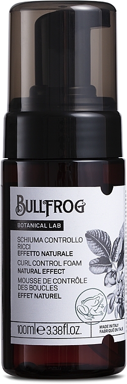 Pianka do włosów kręconych - Bullfrog Botanical Lab Curl Control Foam — Zdjęcie N1
