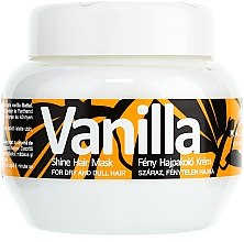 Nabłyszczająca maska waniliowa w kremie do włosów suchych i matowych - Kallos Cosmetics Vanilla Shine Hair Mask — Zdjęcie N1