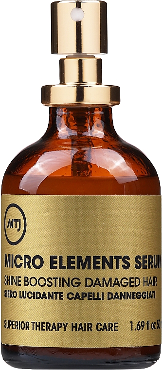 Regenerujące serum w sprayu do włosów - MTJ Cosmetics Superior Therapy Microelements Shine Boosting Serum