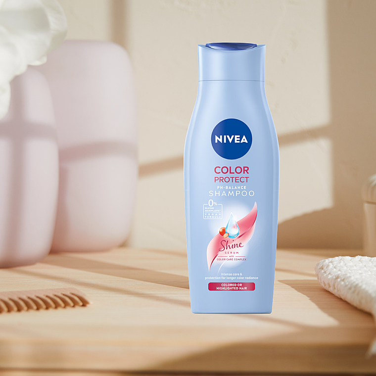 Szampon chroniący kolor do włosów farbowanych - NIVEA Color Protect pH Balace Mild Shampoo — Zdjęcie N8