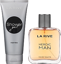 PRZECENA! La Rive Heroic Man - Zestaw (edt 100 ml + sh/gel 100 ml) * — Zdjęcie N2