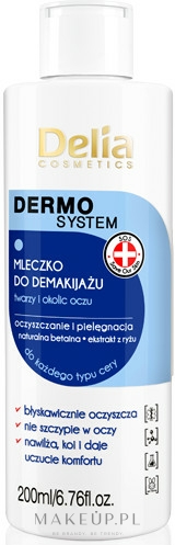 Mleczko do demakijażu - Delia Dermo System Milk Make-up Remover — Zdjęcie 200 ml