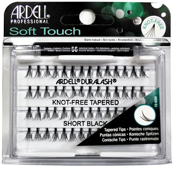 Kępki sztucznych rzęs - Ardell Soft Touch Short Black — Zdjęcie N1