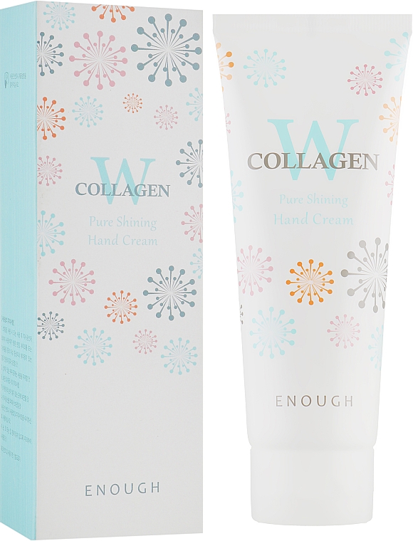 Kolagenowy krem do rąk o działaniu przeciwstarzeniowym - Enough W Collagen Pure Shining Hand Cream