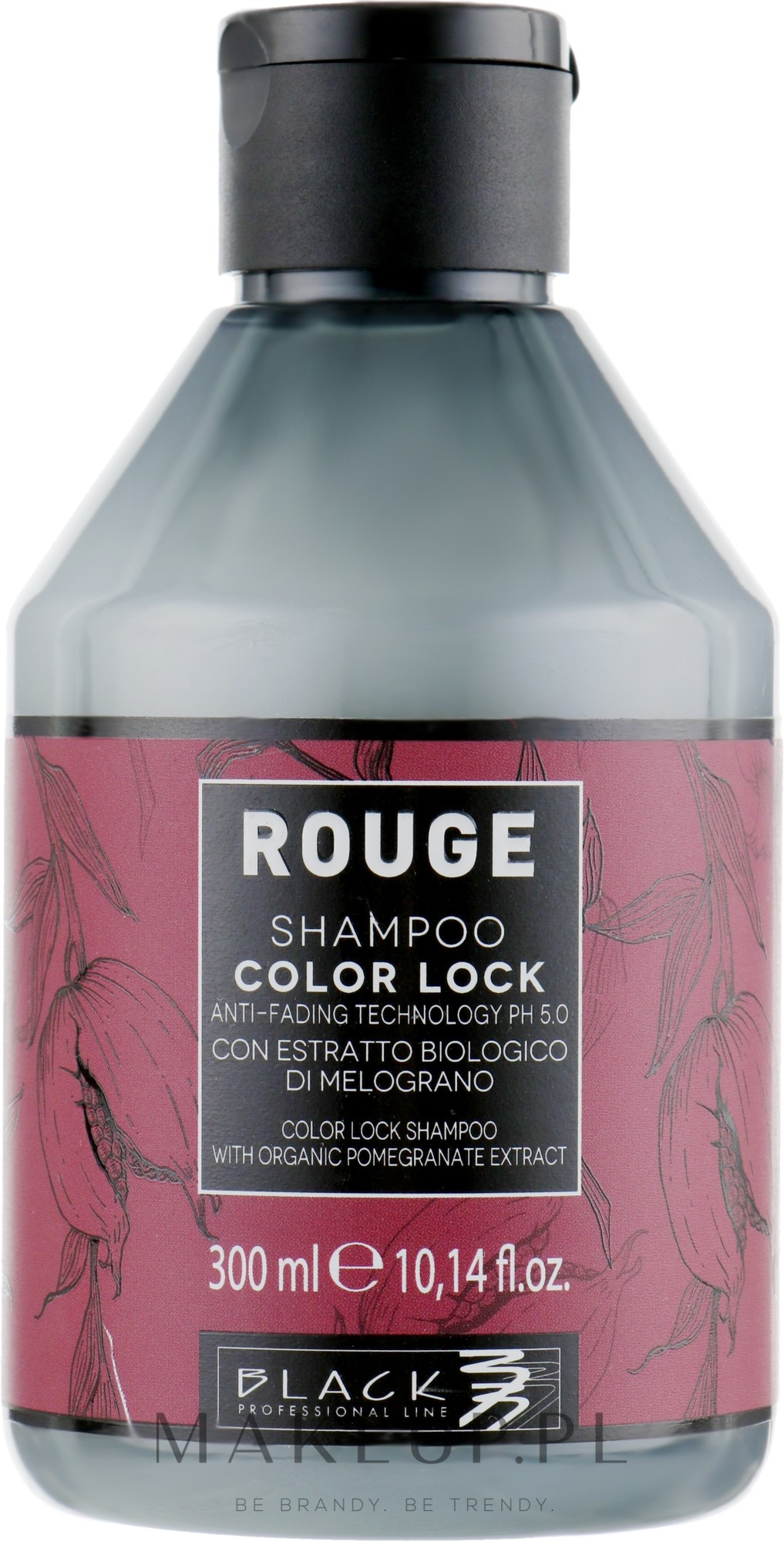 Szampon bez siarczanów do włosów farbowanych - Black Professional Line Rouge Color Lock Shampoo — Zdjęcie 300 ml