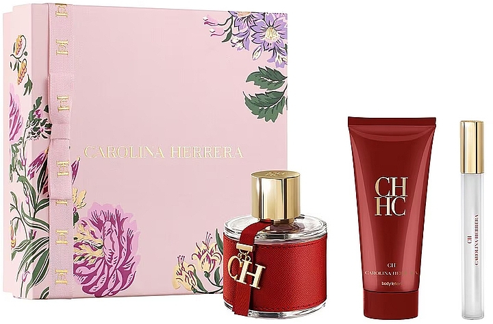 Carolina Herrera CH - Zestaw (edt 100 ml + edt 10 ml + b/lot 100 ml) — Zdjęcie N1