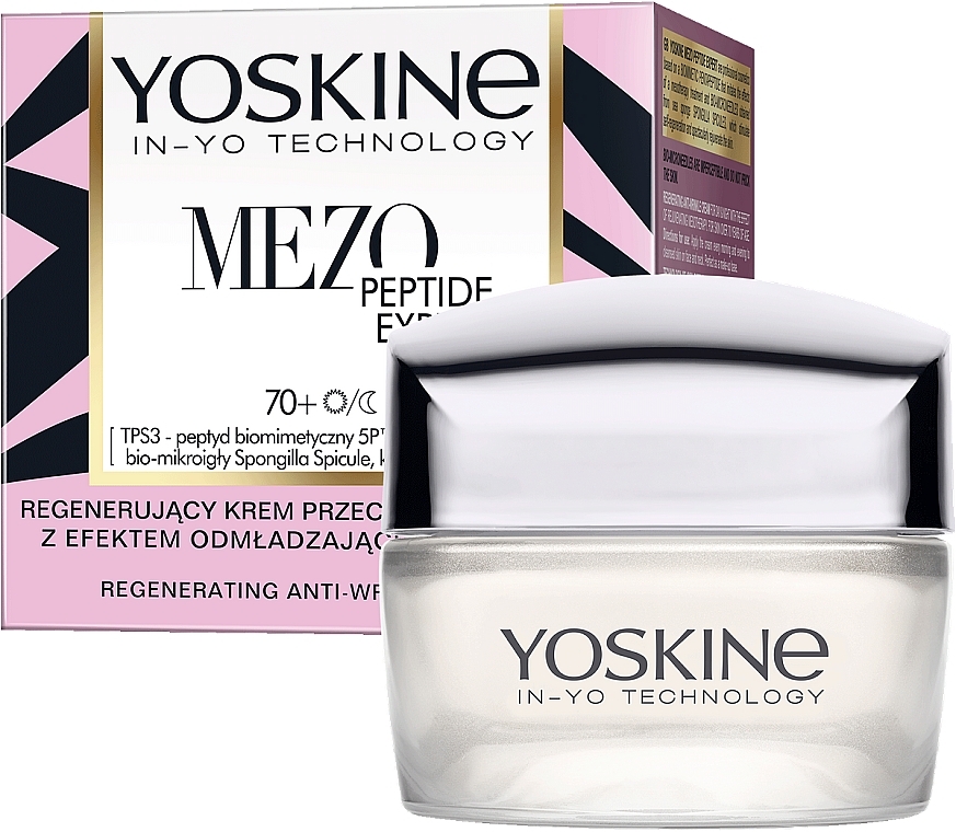 Regenerujący krem przeciwzmarszczkowy 70+ - Yoskine Mezo Peptide Expert Face Cream — Zdjęcie N2