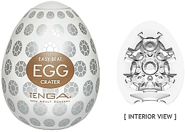 Jednorazowy masturbator w kształcie jajka - Tenga Egg Crater — Zdjęcie N2