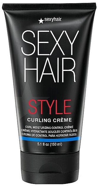 Nawilżający krem ​​zapewniający elastyczność loków - SexyHair StyleSexyHair Curling Creme — Zdjęcie N1