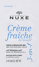 Nawilżający krem do twarzy - Nuxe Creme Fraiche de Beaute Moisturising Cream 48H (próbka) — Zdjęcie N1