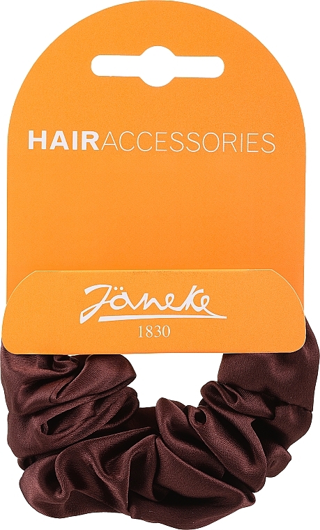 Opaska do włosów z tkaniny CM7000, brązowa - Janeke Elastic Scrunchie — Zdjęcie N1