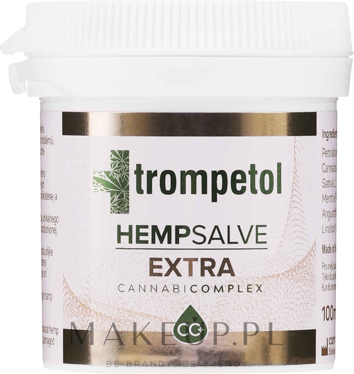 Maść konopna o zwiększonej zawartości ekstraktu z konopi - Trompetol Hemp Salve Extra — Zdjęcie 100 ml