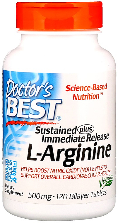 L-arginina w tabletkach - Doctor's Best — Zdjęcie N1