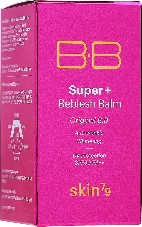 Wielofunkcyjny krem BB SPF 30 PA++ - Skin79 BB Hot Pink Super+ Beblesh Balm Triple Function — Zdjęcie N2