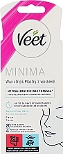 Plastry z woskiem do depilacji twarzy - Veet MINIMA Easy Gel Wax Strip — Zdjęcie N9