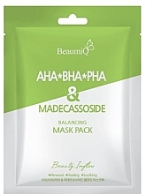 Maska na twarz - BeaumiQ Mask Pack Aha/Bha/Pha & Madecassoside Mask Pack — Zdjęcie N1