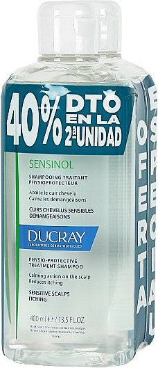 Zestaw do pielęgnacji od pierwszych dni życia - Ducray Sensinol Protective Shampoo (shmp/2x400ml) — Zdjęcie N1