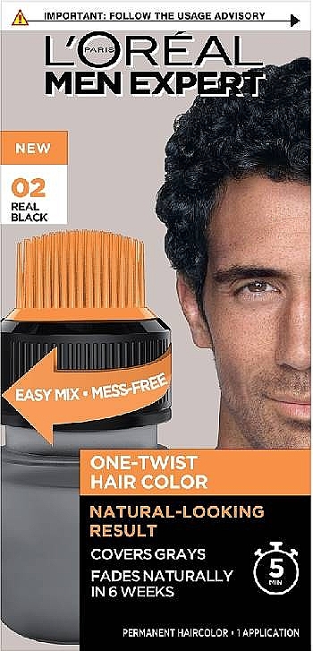 PRZECENA! Farba do włosów dla mężczyzn - L'Oreal Paris Men Expert One-Twist Hair Color * — Zdjęcie N1