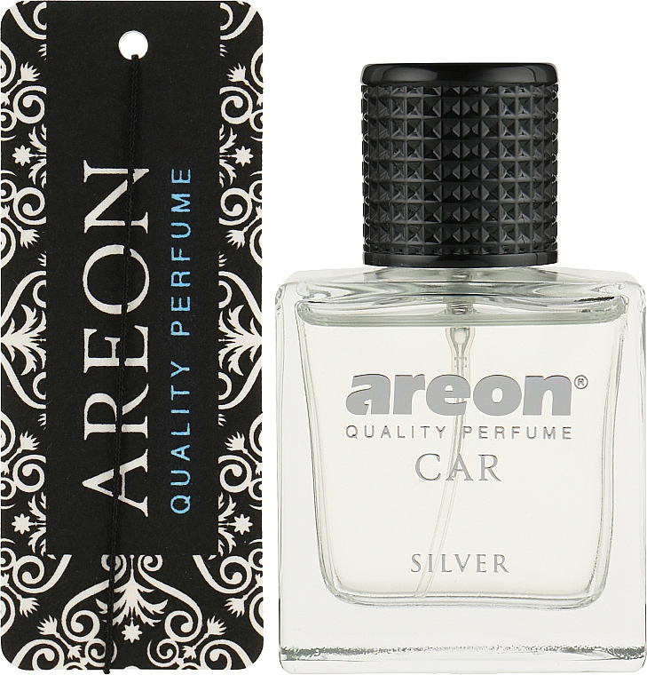 Zapach do samochodu - Areon Luxury Car Perfume Long Lasting Air Freshener Silver — Zdjęcie N2