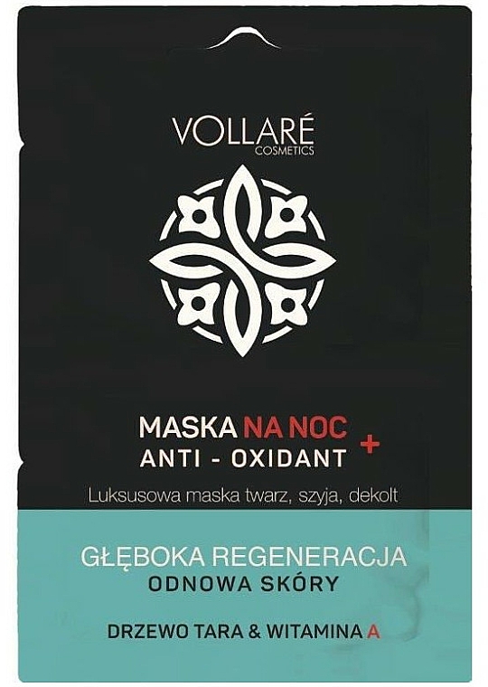 Regenerująca maska na noc - Vollare Anti-Oxidant Sleeping Mask — Zdjęcie N1