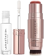 Kup Zestaw - Anastasia Beverly Hills Kit Stick Blush & Mini Lipgloss Kit (blush/8g + lip/gloss/mini/3.1ml)