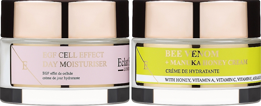 Zestaw - Eclat Skin London Bee Venom + Manuka Honey + EGF Cell Effect (f/cr/2x50ml) — Zdjęcie N1