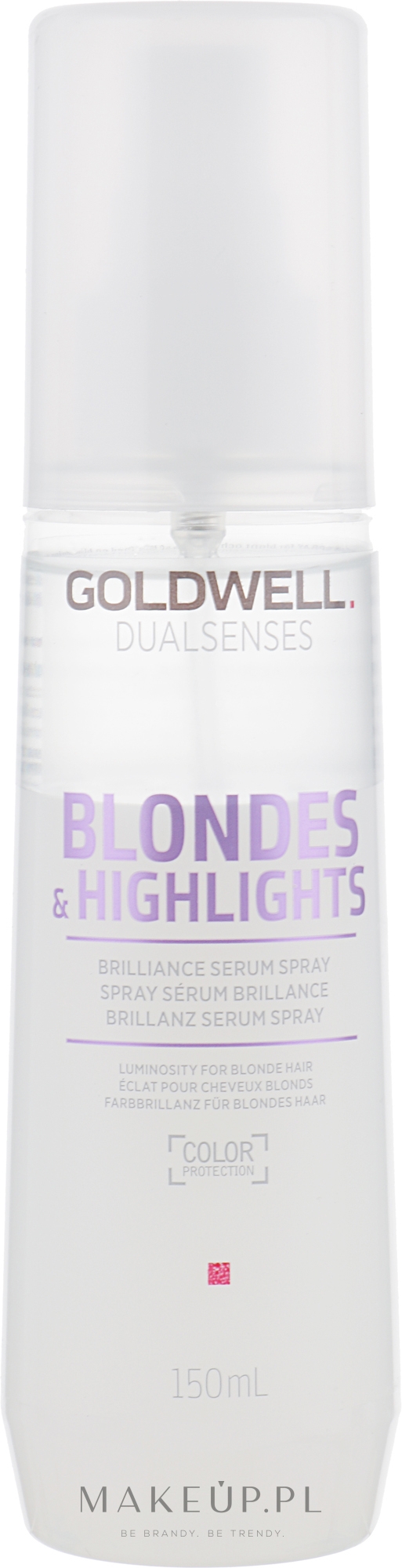 Nabłyszczające serum w sprayu do włosów blond i refleksów - Goldwell Dualsenses Blondes & Highlights Brilliance Serum Spray — Zdjęcie 150 ml