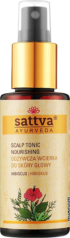 Tonik do włosów - Sattva Ayurveda Scalp Tonic Nourishing Hibiscus — Zdjęcie N1