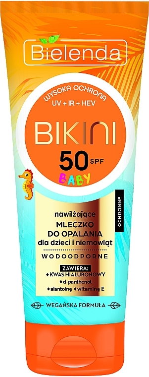 Mleczko do opalania dla dzieci i niemowląt - Bielenda Bikini Baby Body Milk SPF50 — Zdjęcie N1