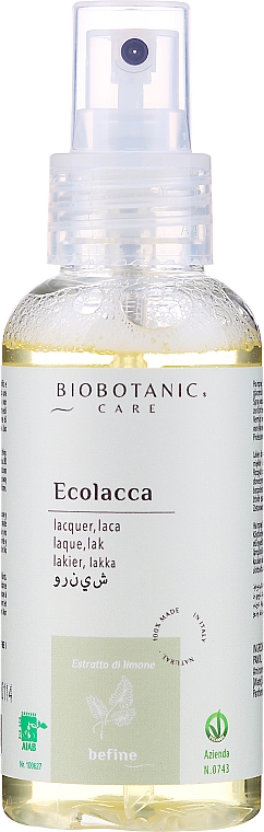 Ekologiczny lakier do włosów bez gazu - BioBotanic BiFine Eco Hair Spray — Zdjęcie N1