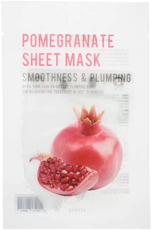 Maska w płachcie do twarzy z wyciągiem z granatu - Eunyul Purity Pomegranate Sheet Mask — Zdjęcie N1