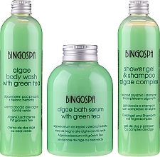 Kup Zestaw podarunkowy - BingoSpa Green Set (bath/foam/500ml + shm/300ml + sh/gel/300ml)