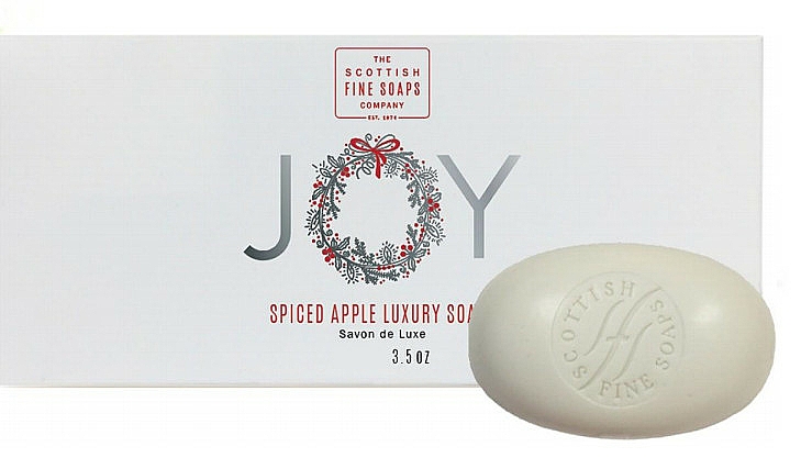 Zestaw - Scottish Fine Soaps Joy Spiced Apple Luxurious Soap Gift Set (soap/4x100g) — Zdjęcie N1