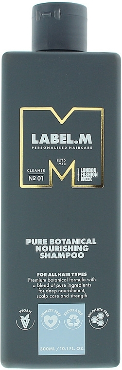 Szampon do włosów - Label.m Pure Botanical Nourishing Shampoo  — Zdjęcie N1