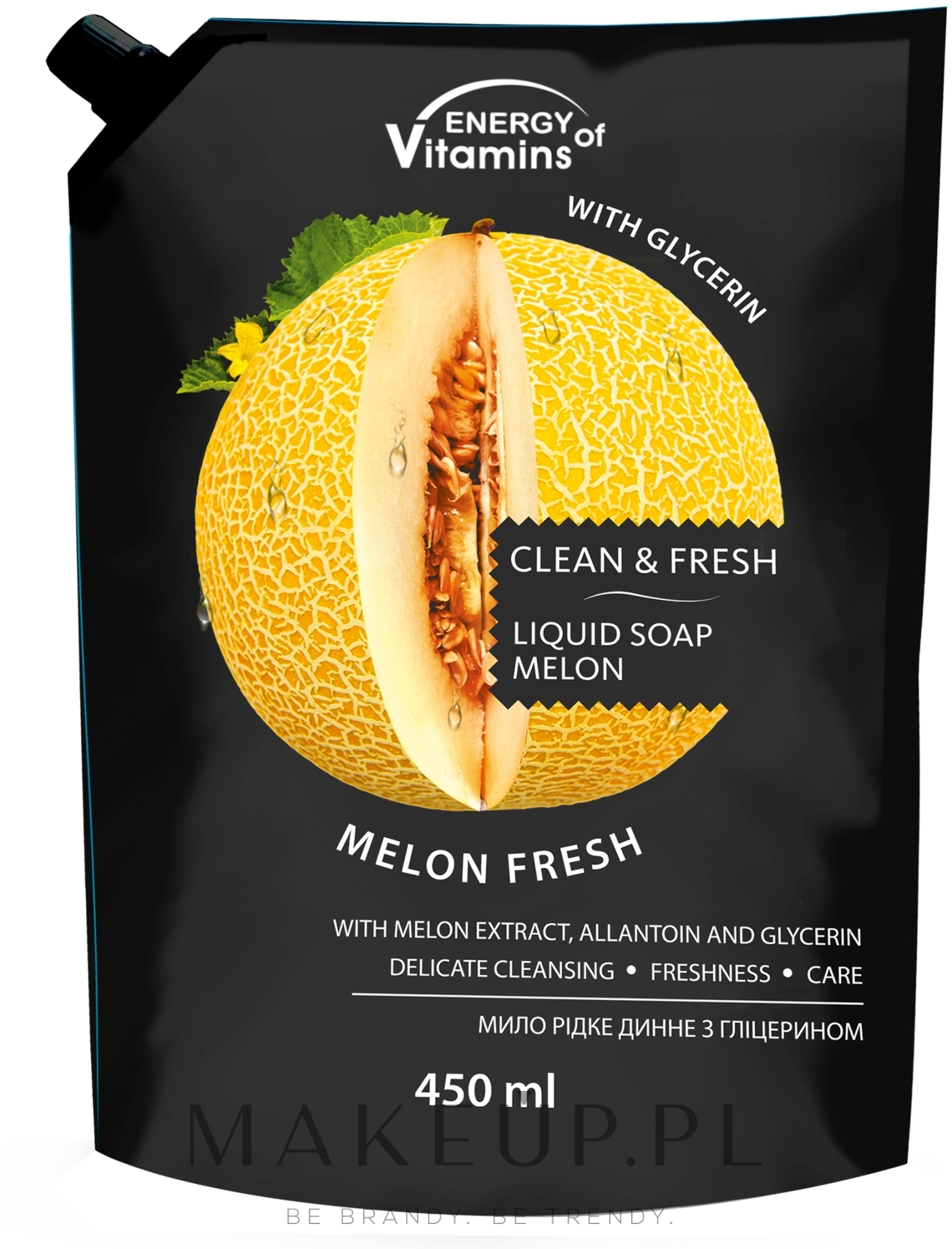 Glicerynowe mydło w płynie Melon - Smaczne Sekrety — Zdjęcie 450 ml