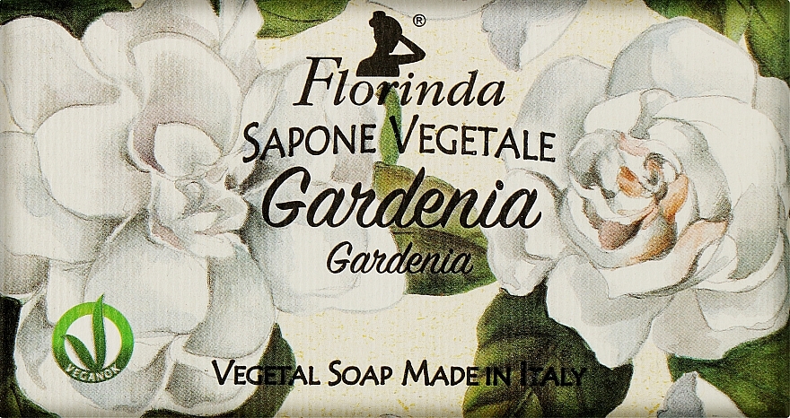Naturalne mydło w kostce Gardenia - Florinda Sapone Vegetale Gardenia — Zdjęcie N1